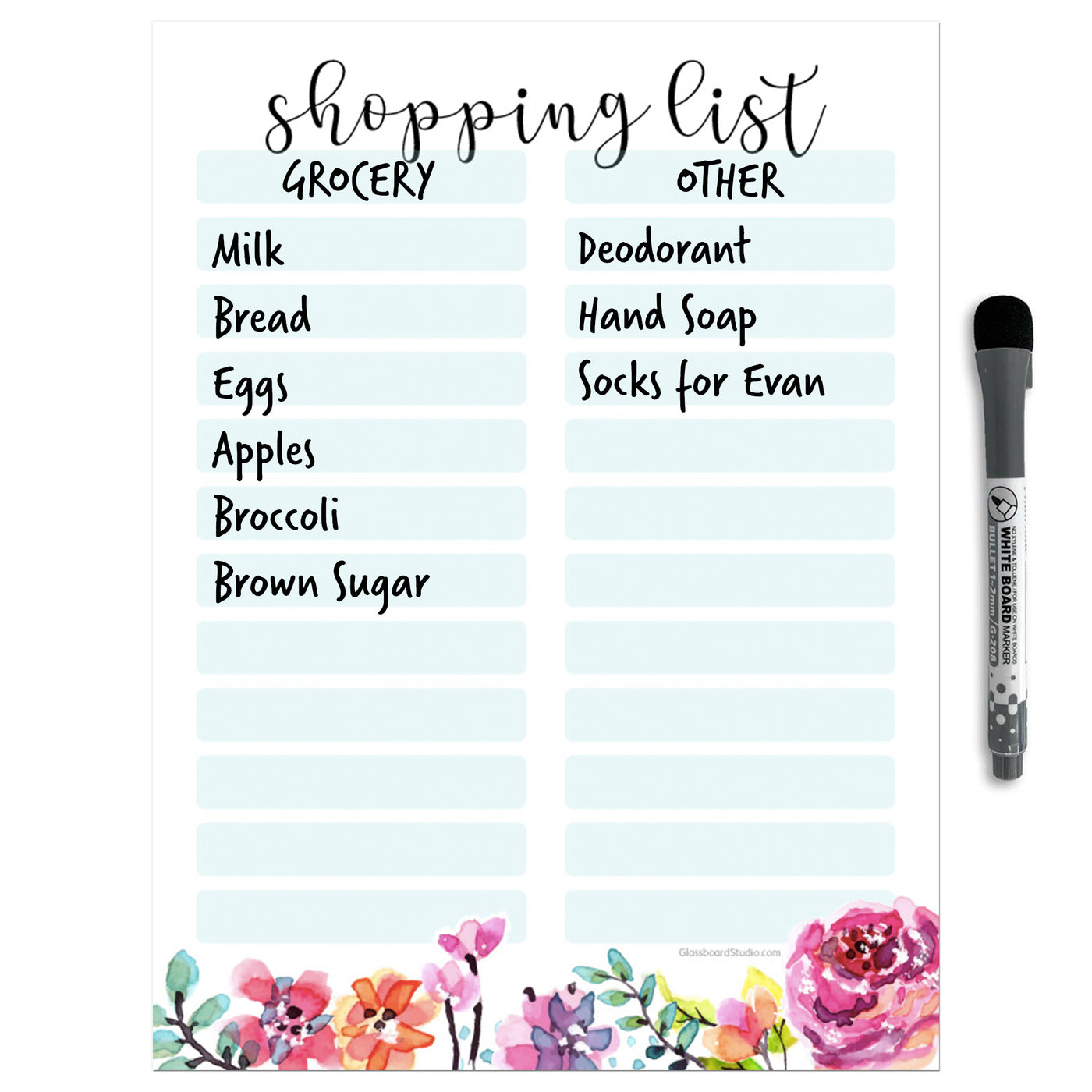 Shopping List Sticker Doodles