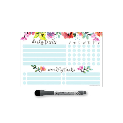 Daily & Weekly Task Tracker Sticker Doodles