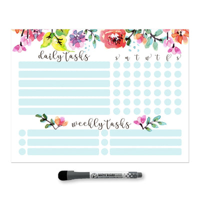 Daily & Weekly Task Tracker Sticker Doodles