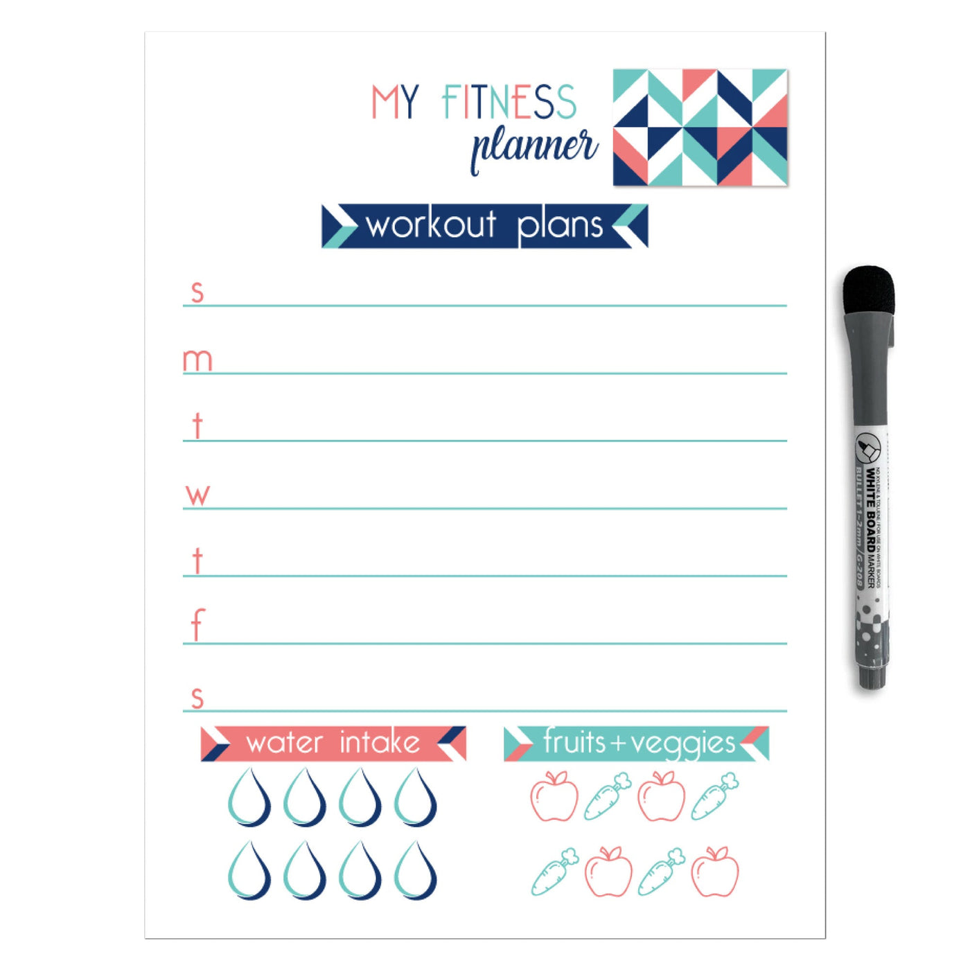 Fitness Planner Sticker Doodles