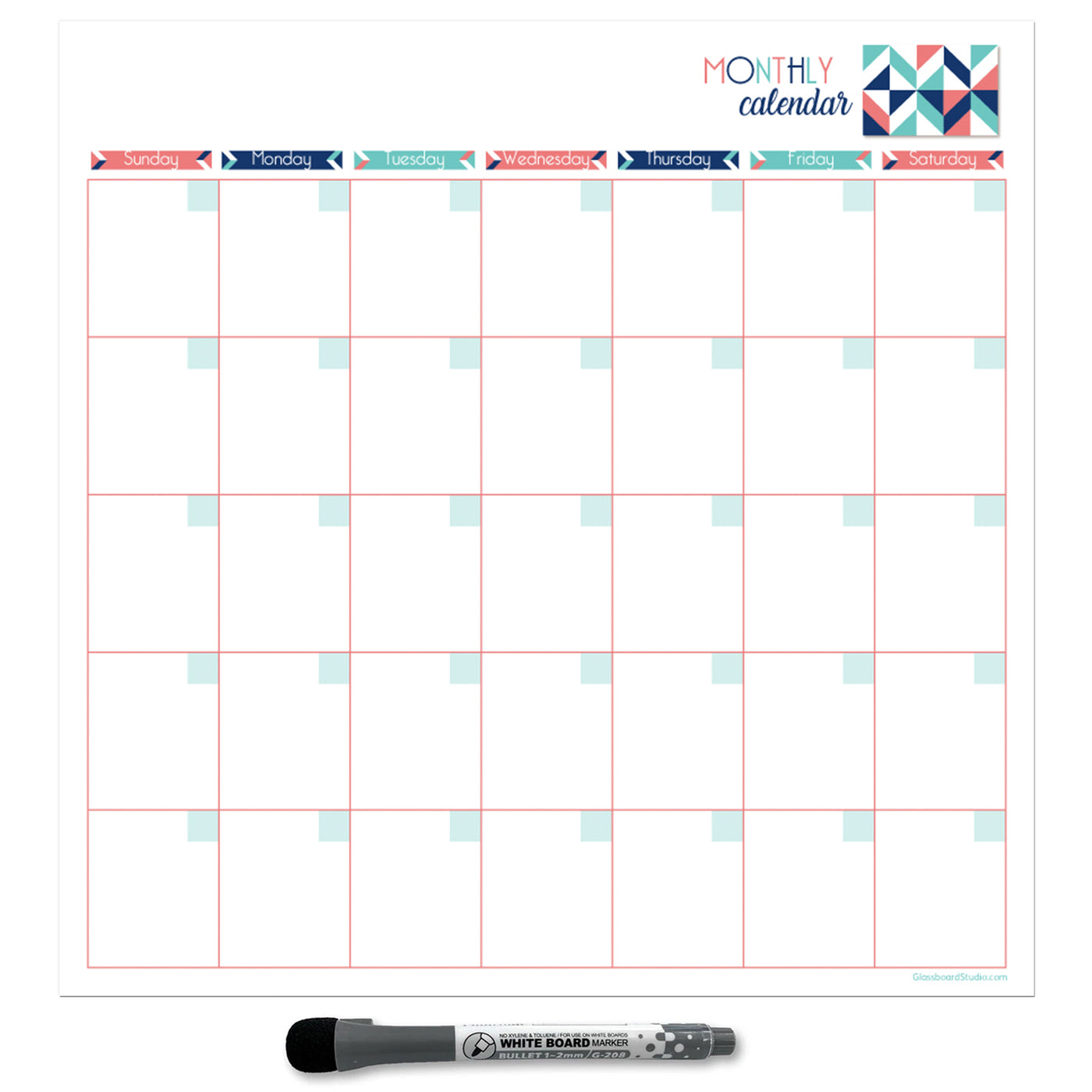 Monthly Calendar Sticker Doodles