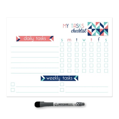 Daily & Weekly Task Tracker Sticker Doodles