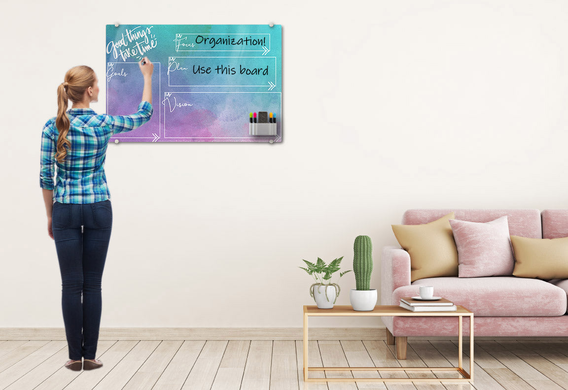 Watercolor Goal Glassboard
