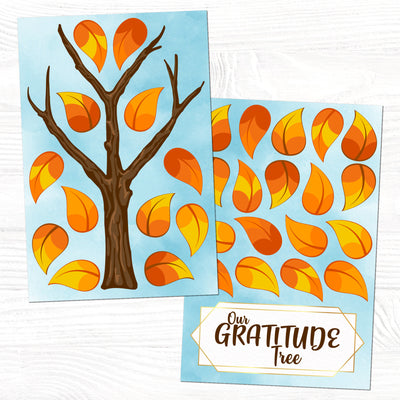 Gratitude Tree Dry Erase Sticker Doodle | Reusable!