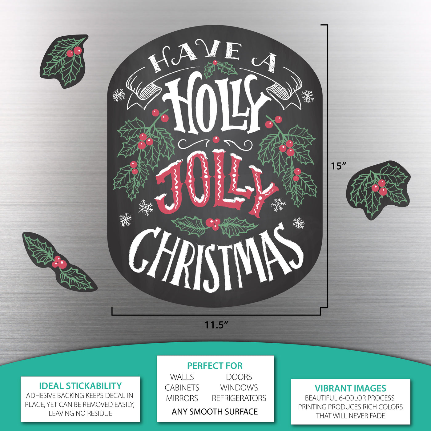 Holly Jolly Christmas Sticker Oodle
