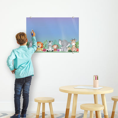 Jungle Animals Glassboard