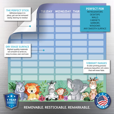 Kids School Schedule Sticker Doodles