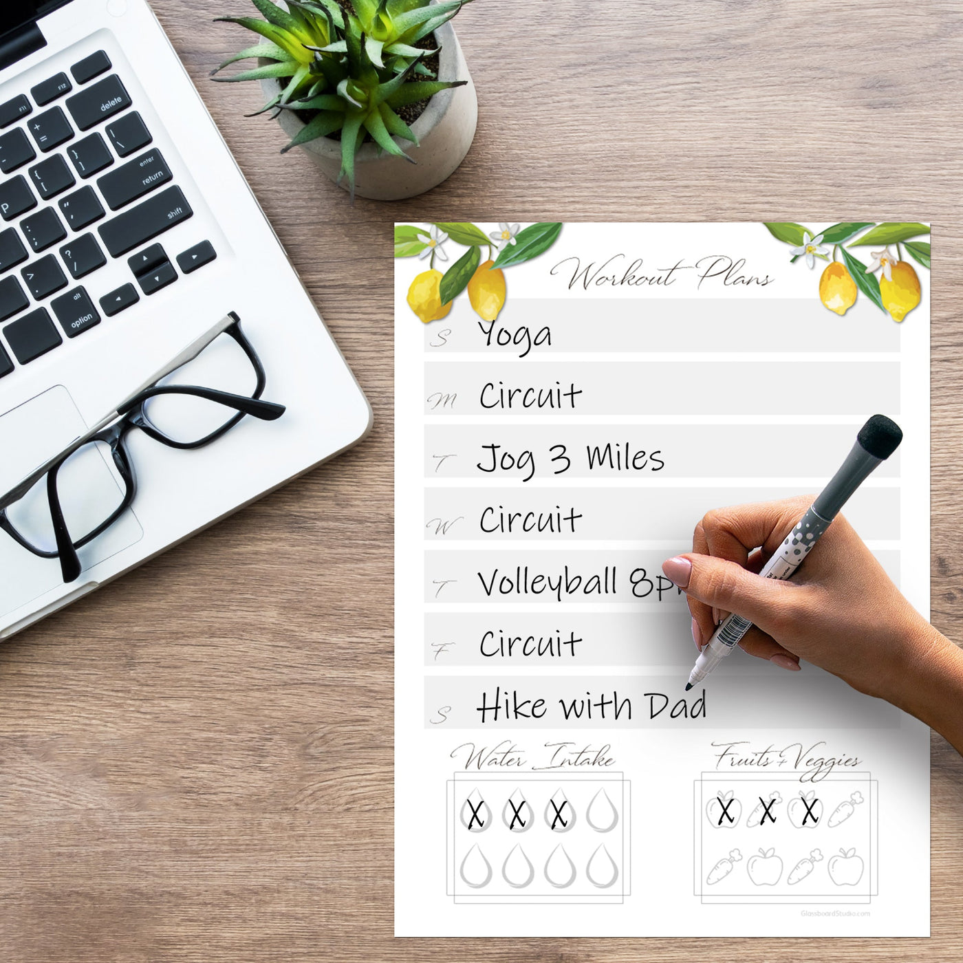 Fitness Planner Sticker Doodles