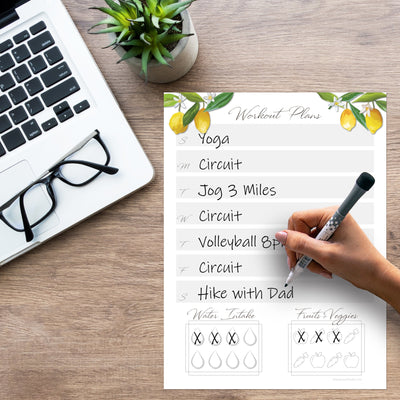 Fitness Planner Sticker Doodles