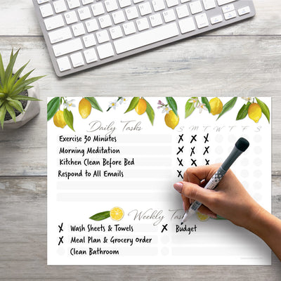 Daily & Weekly Task Tracker Sticker Doodles