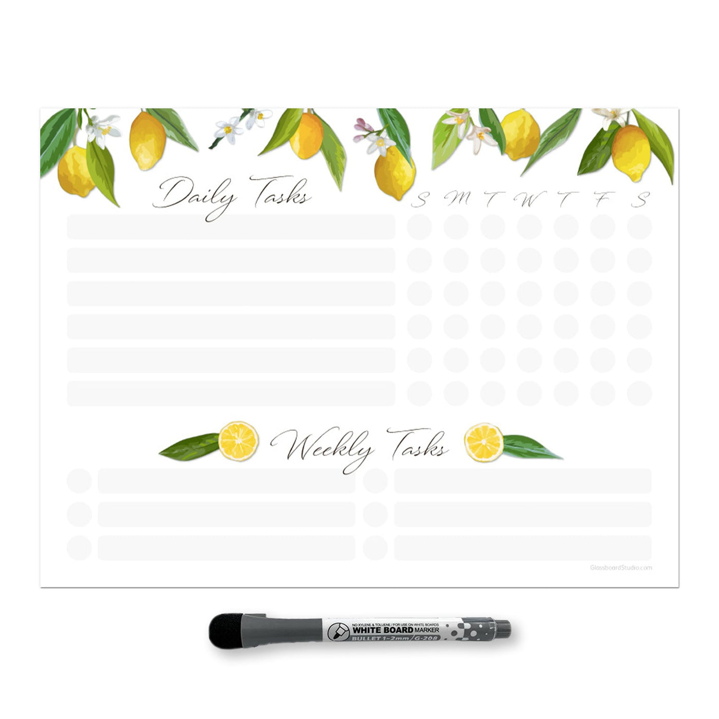 Daily & Weekly Task Tracker Sticker Doodles