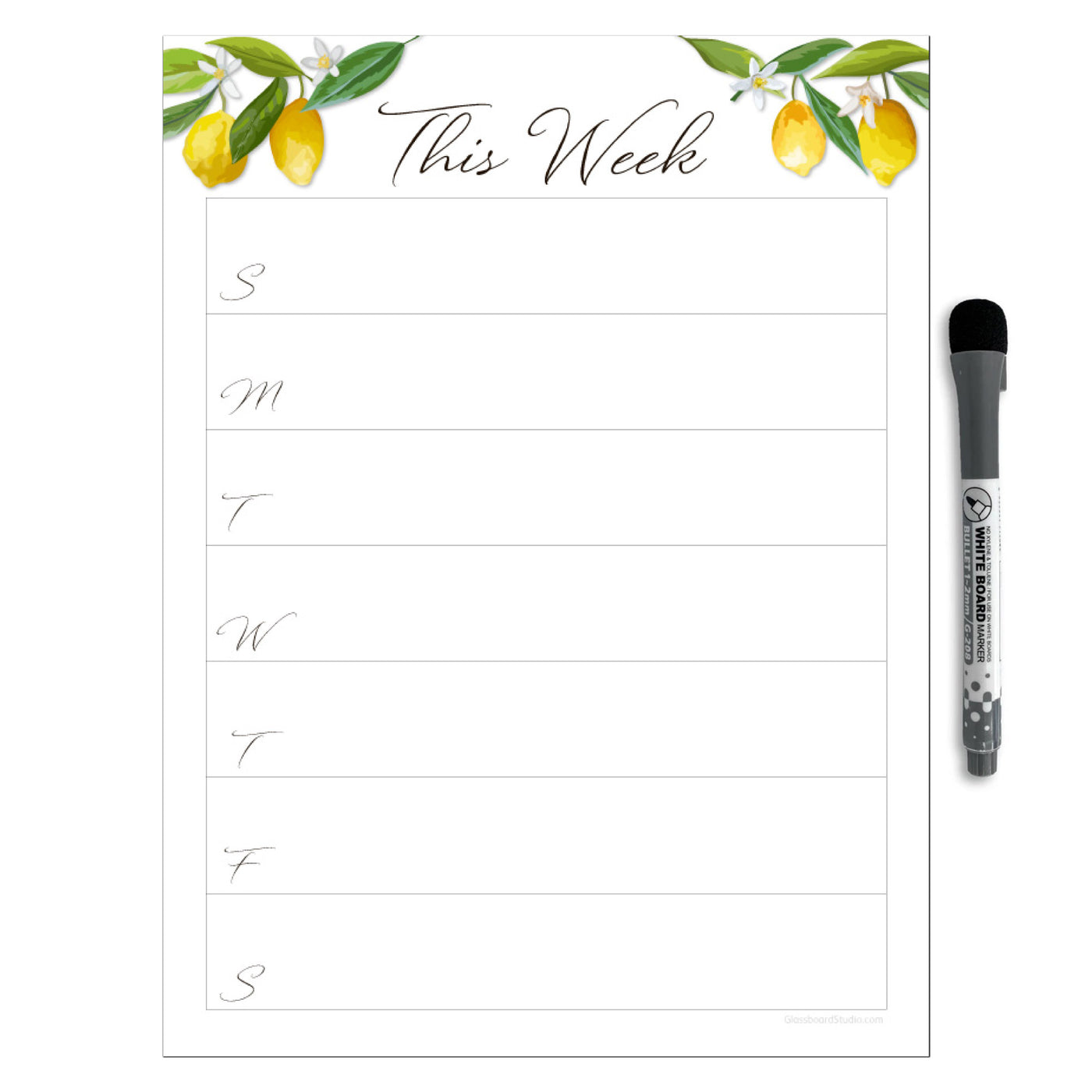 Weekly Calendar Sticker Doodles