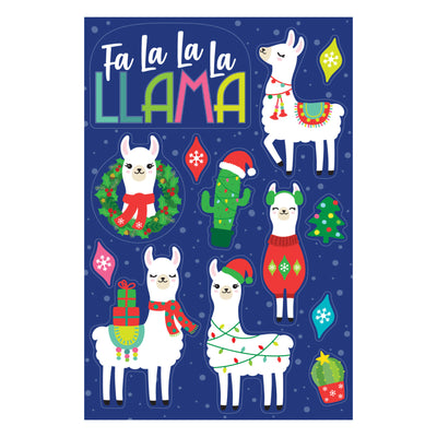 Christmas Llamas Sticker Oodle