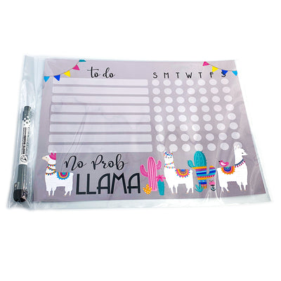 Llama Kids Task Chart Sticker Doodle