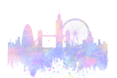 London Watercolor Glassboard