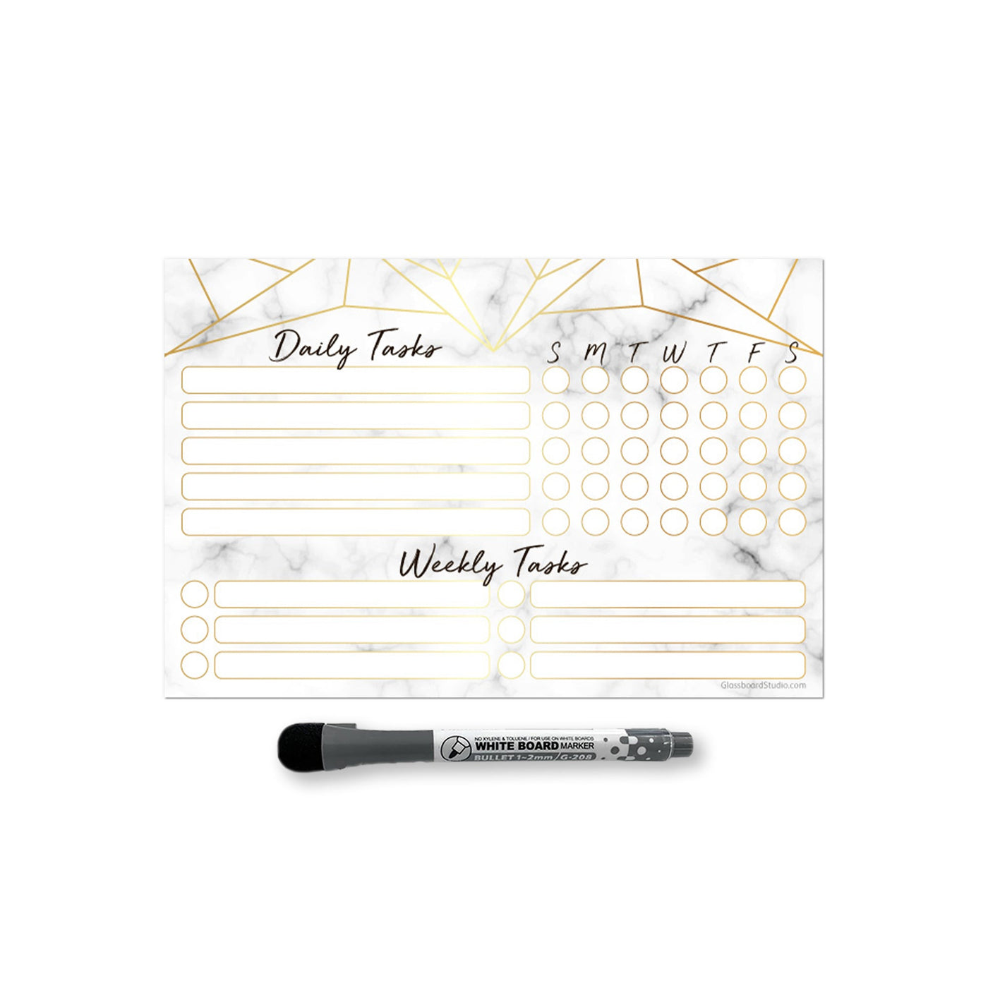 Daily & Weekly Task Tracker Sticker Doodles