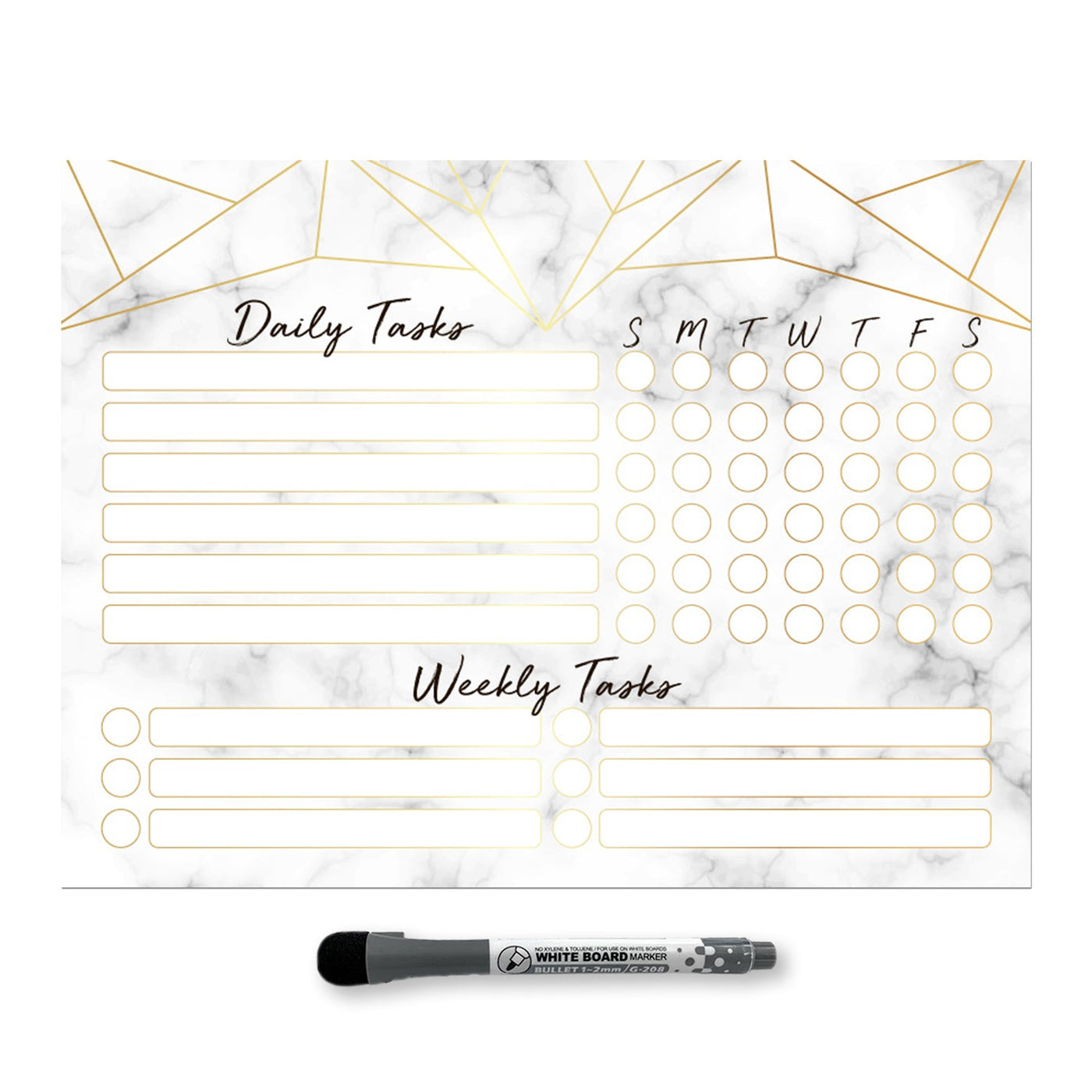 Daily & Weekly Task Tracker Sticker Doodles