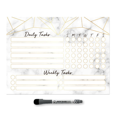 Daily & Weekly Task Tracker Sticker Doodles