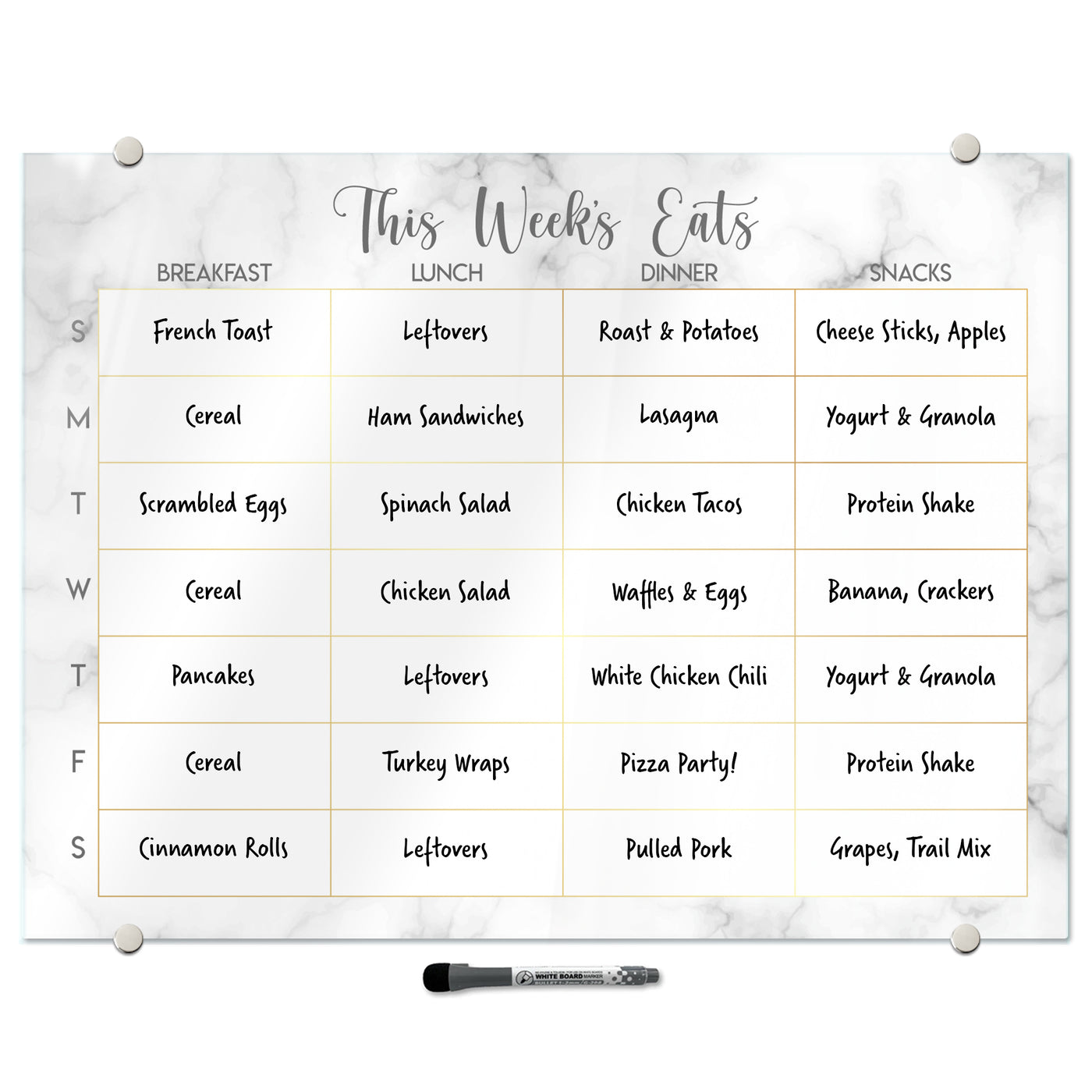 Menu Planner Glassboards