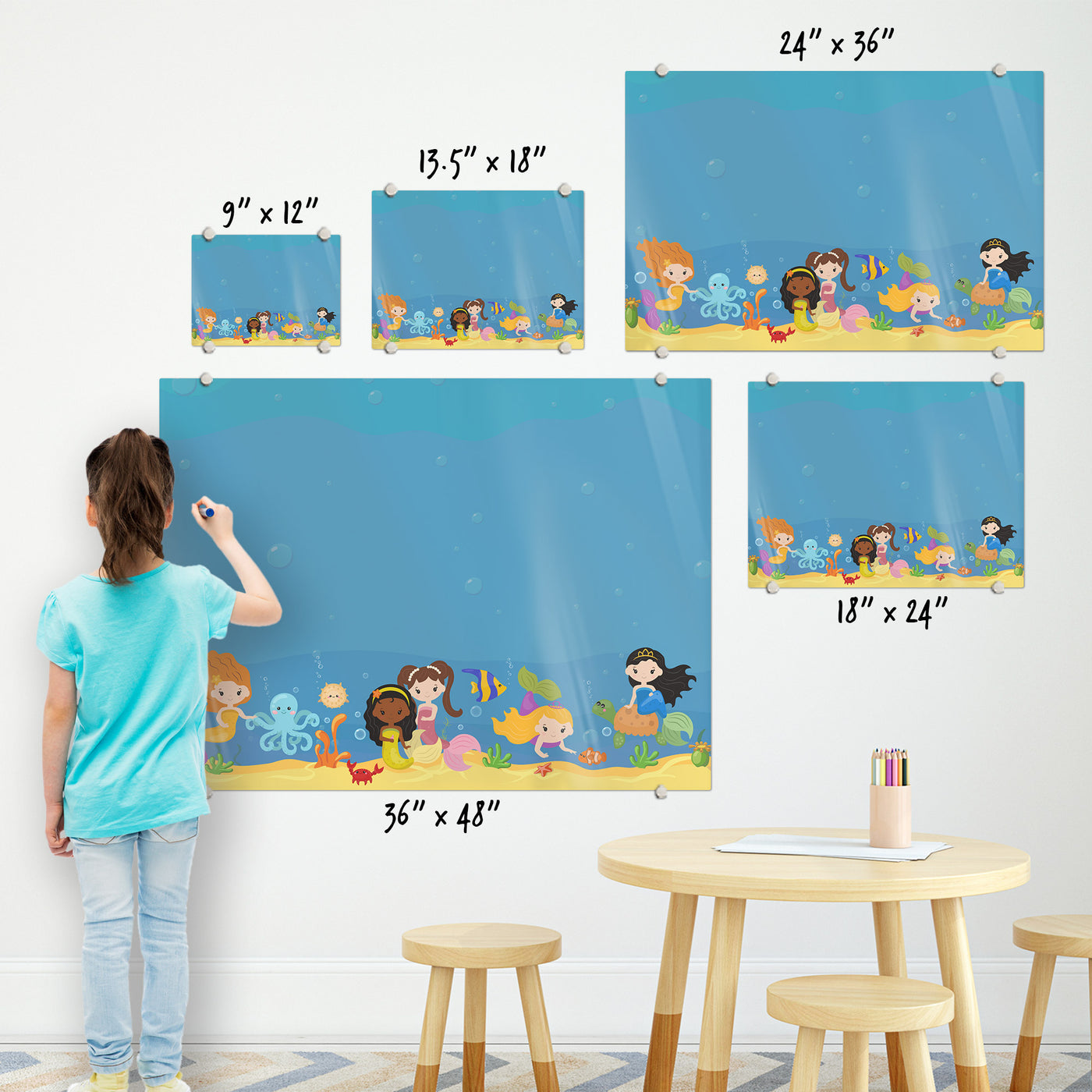Mermaid Glassboard
