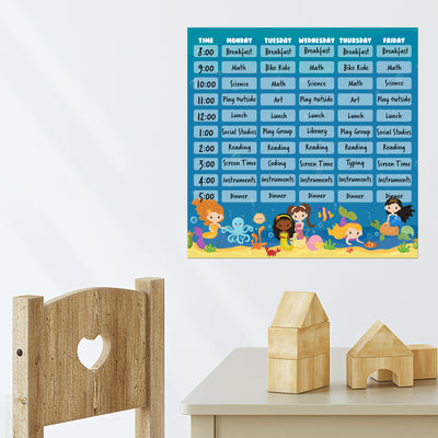 Kids School Schedule Sticker Doodles