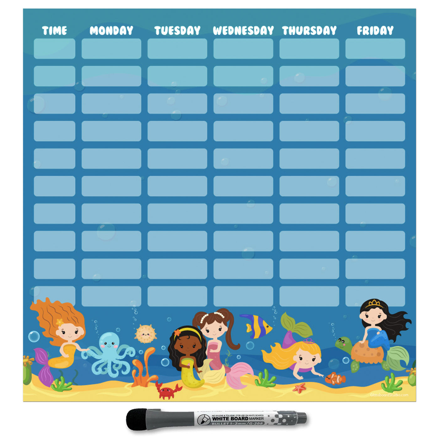 Kids School Schedule Sticker Doodles
