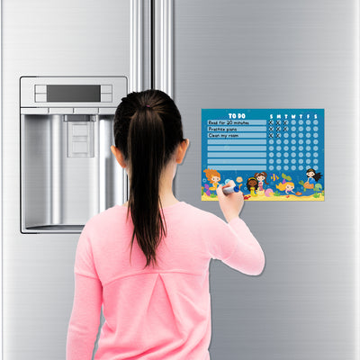 Mermaid Kids Task Chart Sticker Doodles
