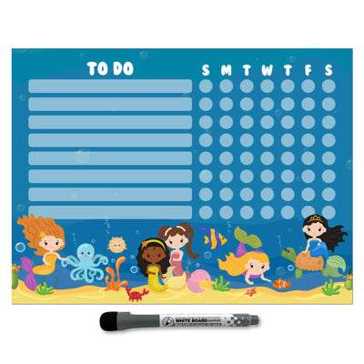 Kids Task Chart Sticker Doodles