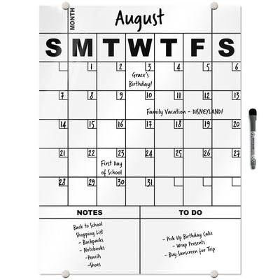 Minimalist Calendar Glassboard