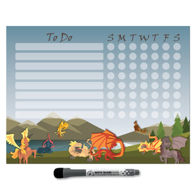 Kids Task Chart Sticker Doodles