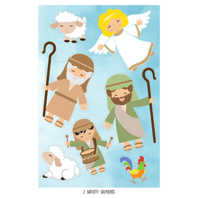 Nativity Christmas Sticker Oodle