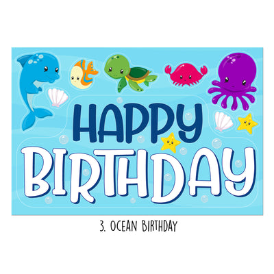 Under the Sea Birthday Sticker Oodle | Reusable!
