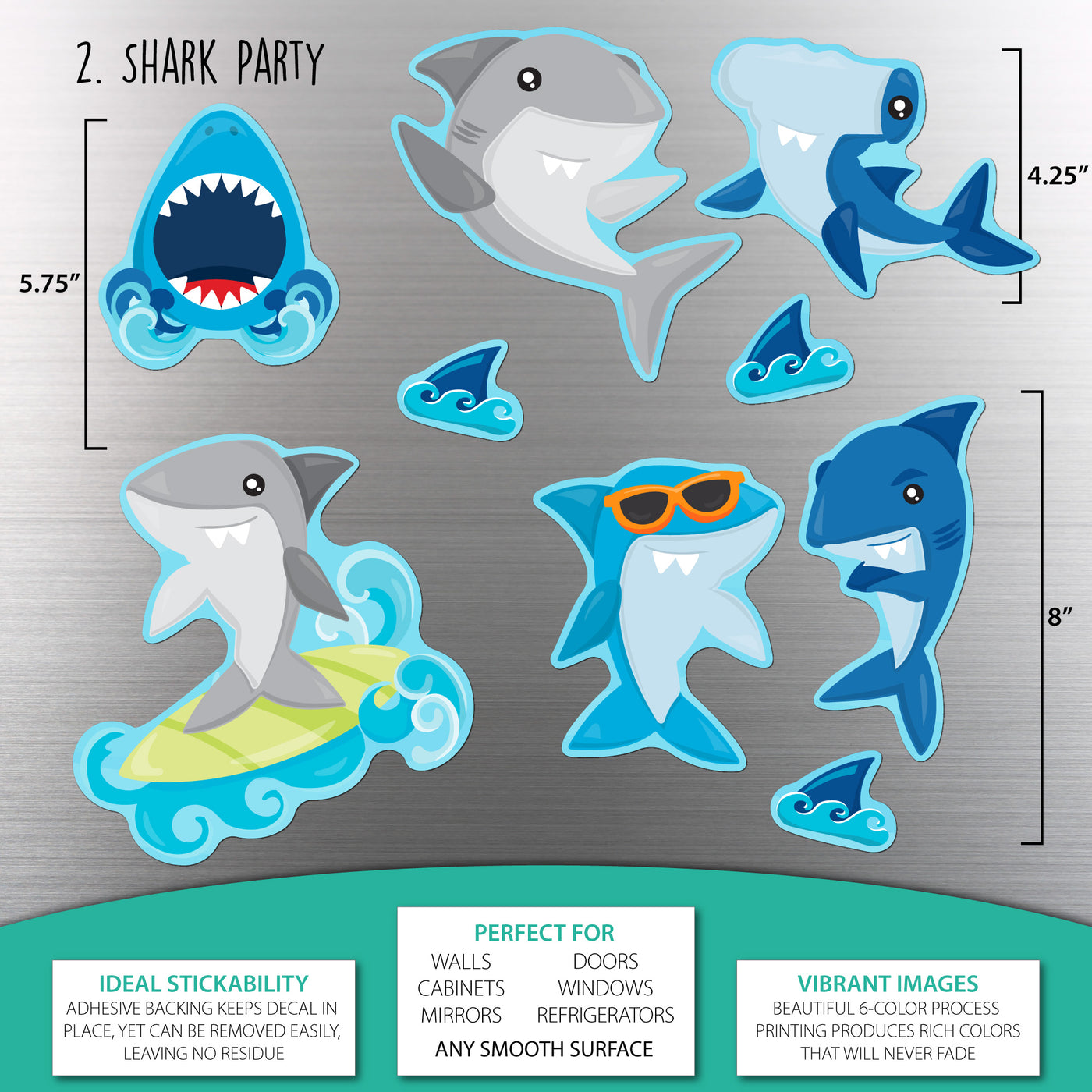 Under the Sea Birthday Sticker Oodle | Reusable!