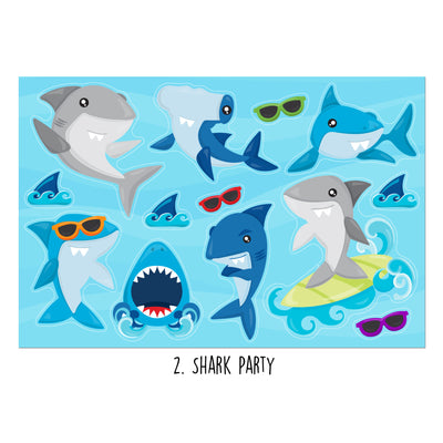 Under the Sea Birthday Sticker Oodle | Reusable!