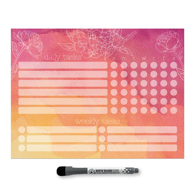 Daily & Weekly Task Tracker Sticker Doodles