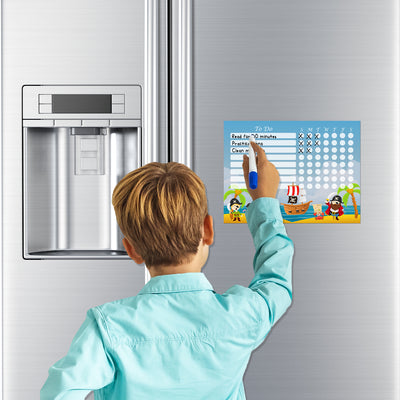 Pirate Kids Task Chart Sticker Doodles