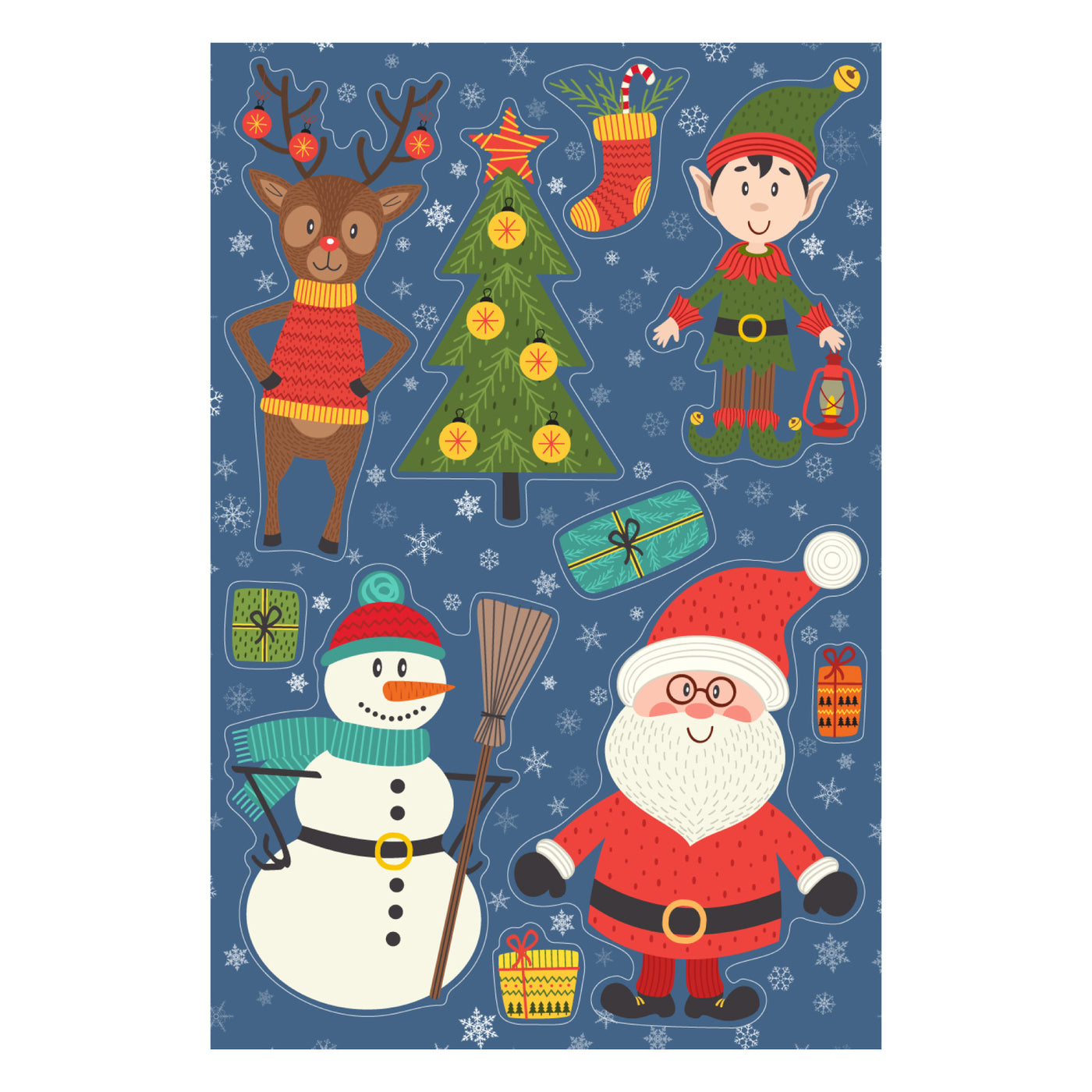 Santa & Friends Sticker Oodle