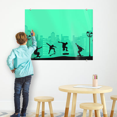 Skateboard Glassboard