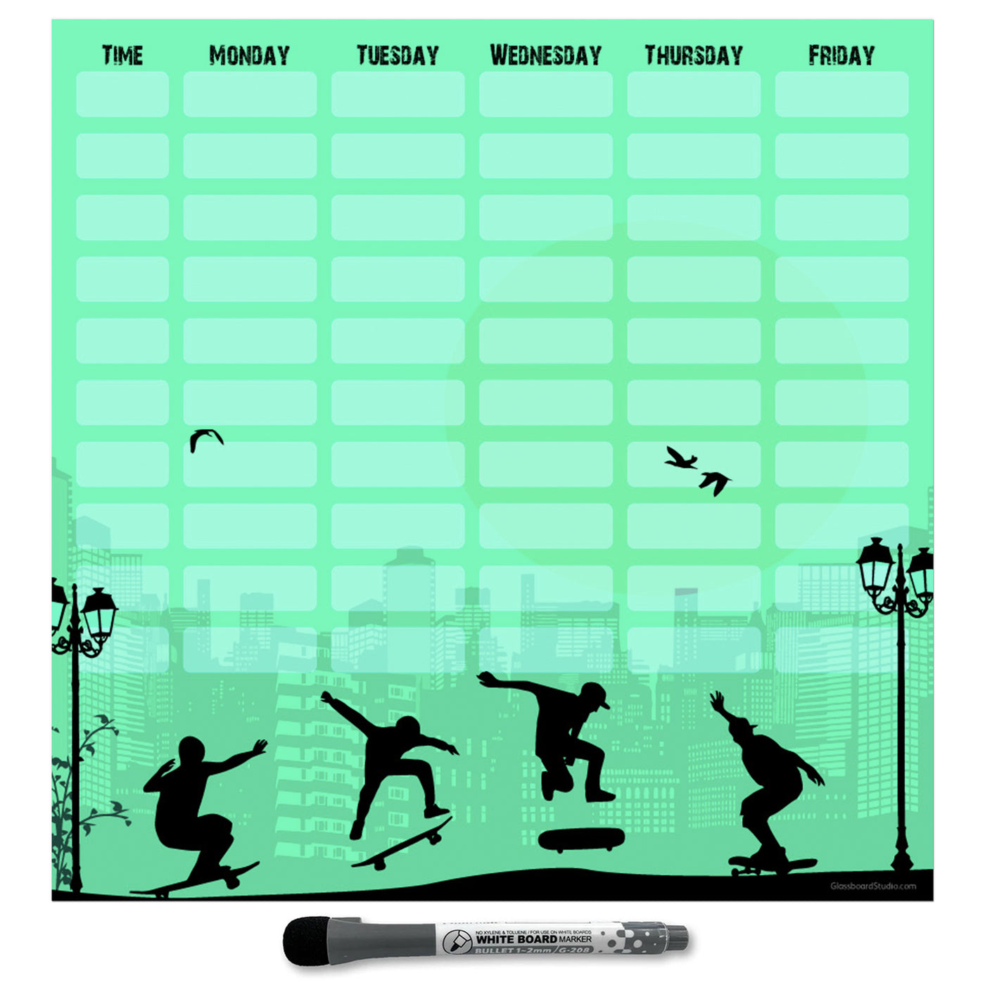 Kids School Schedule Sticker Doodles