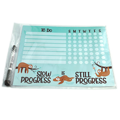 Sloth Kids Task Chart Sticker Doodles