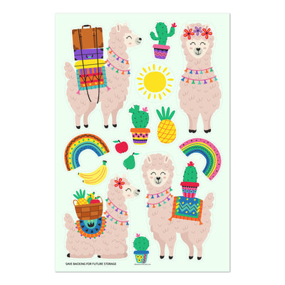 Summer Llamas Sticker Oodle