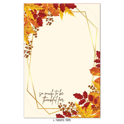 Thankful Frame Dry Erase Sticker Doodle | Reusable!