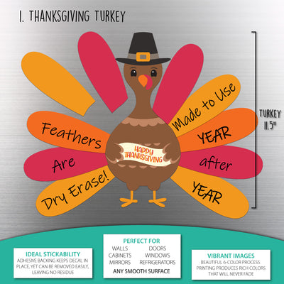 Thanksgiving Turkey Sticker Doodle | Reusable!