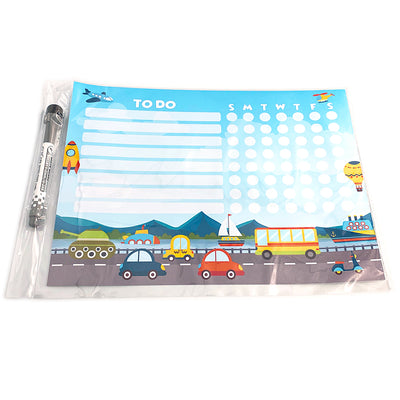 Things That Go Kids Task Chart Sticker Doodles
