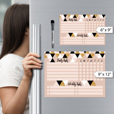 Daily & Weekly Task Tracker Sticker Doodles
