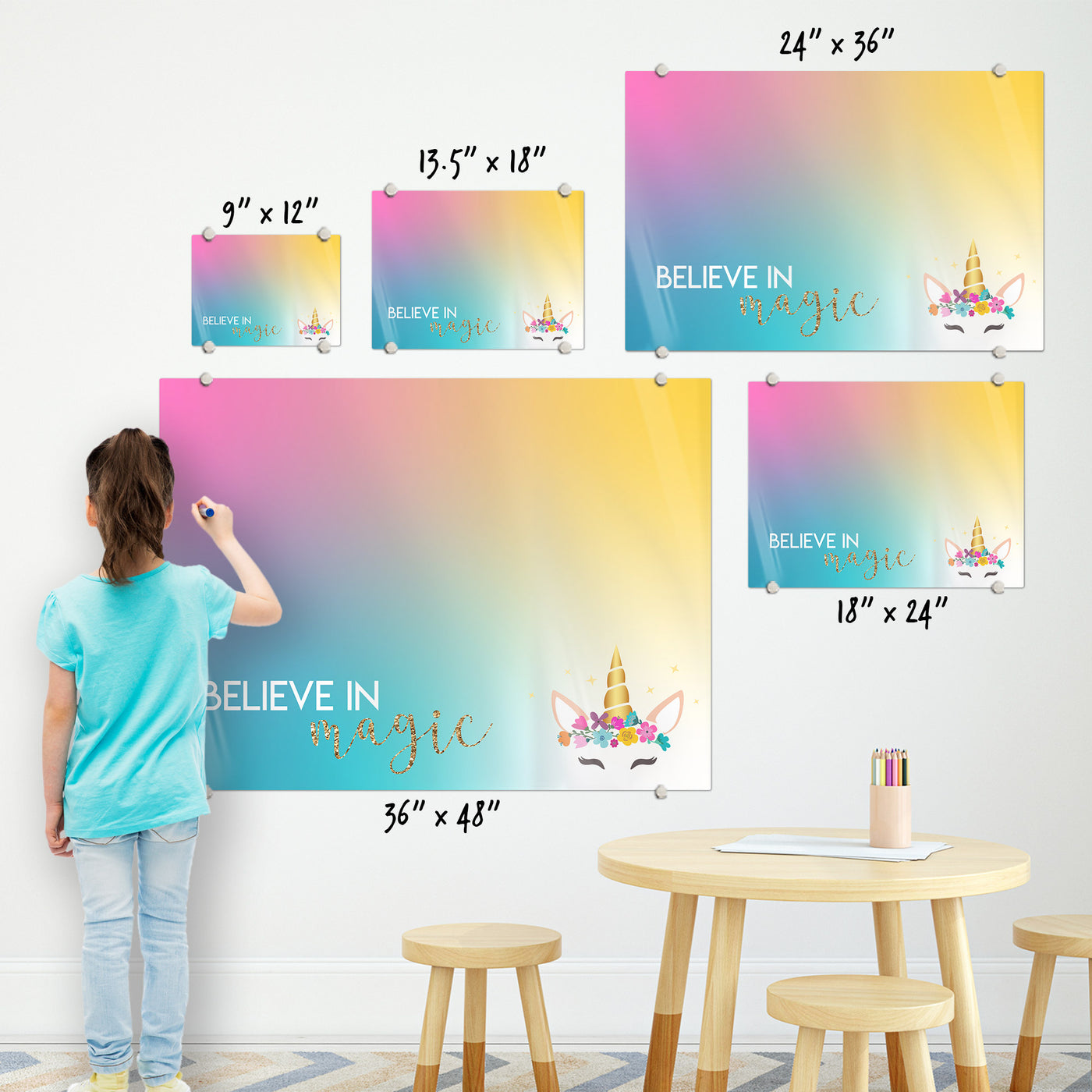 Unicorn Magic Glassboard