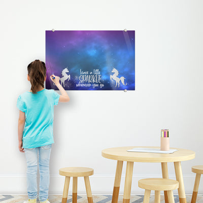 Unicorn Sparkle Glassboard