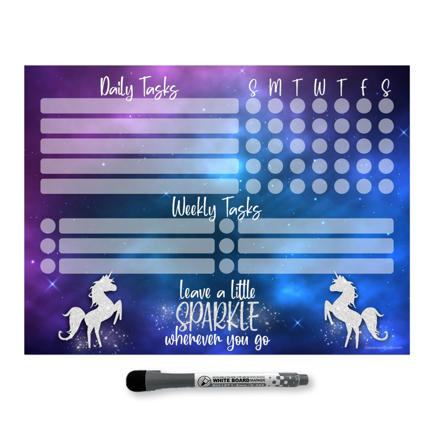 Kids Daily & Weekly Task Tracker Sticker Doodles
