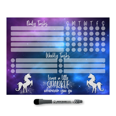 Kids Daily & Weekly Task Tracker Sticker Doodles