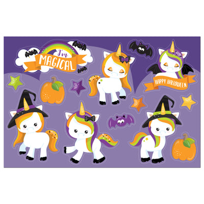 Unicorn Halloween Sticker Oodle
